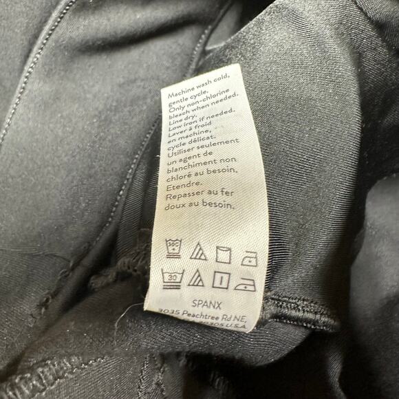 Spanx NWT The Perfect Pant Black Ponte Slim Straight Size L 20254R Elastic Waist - Picture 9 of 13